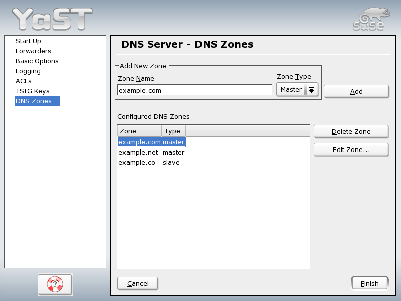 DNS Server: DNS Zones