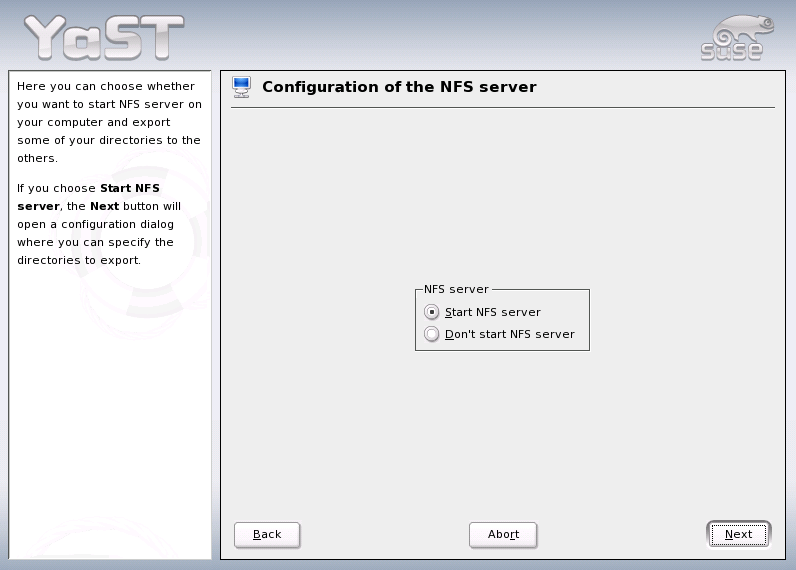NFS Server Configuration Tool