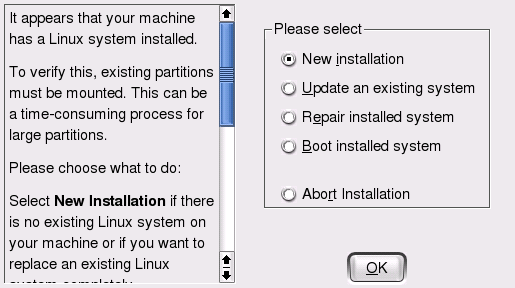 Selecting the Installation Mode