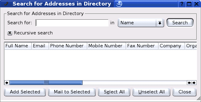 Searching an LDAP Directory