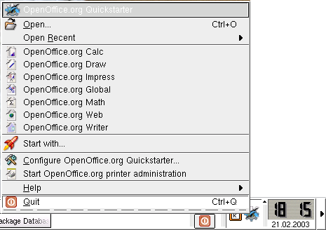 The OpenOffice.org Quickstarter