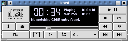 The kscd User Interface