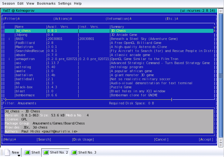 The Software Installation Module