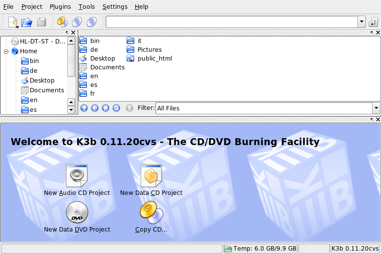 Creating a New Data CD