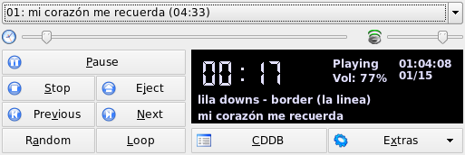 The KsCD User Interface