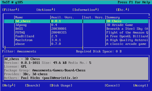 The Software Installation Module